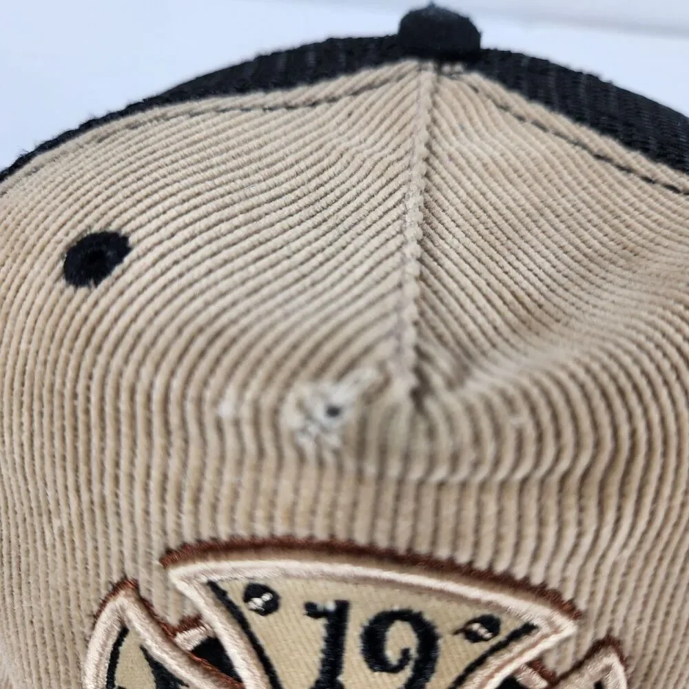 New Era NBA Basketball Corduroy Mesh 1946 Snapback Hat Cap Brown